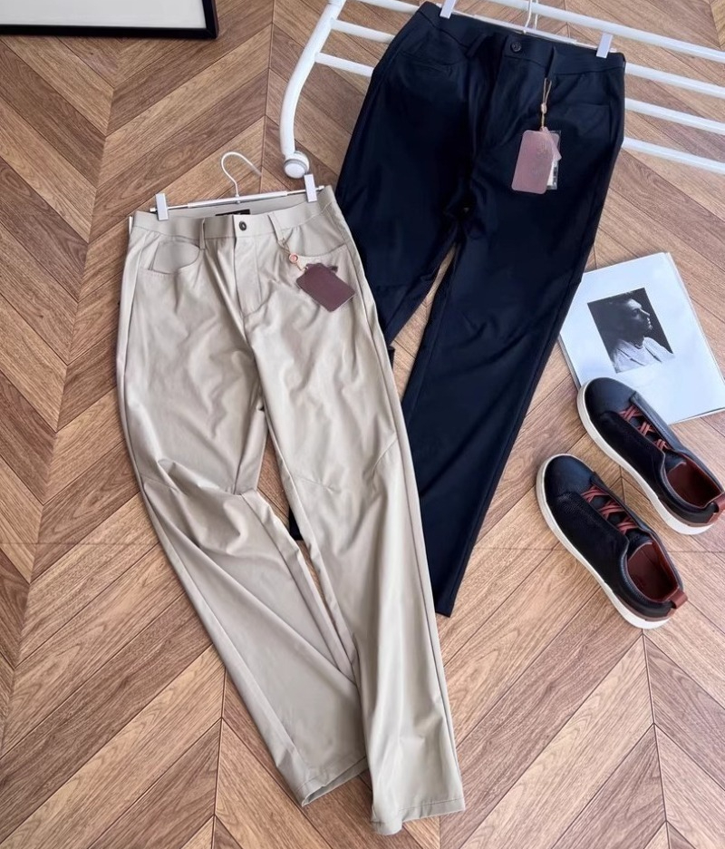 Luxury Designer Pants Mens Casual Trousers Ultra-thin Ice Silk Sun Protection Casual Trousers for Men Business Style Mens Trousers Casual Luxury Men