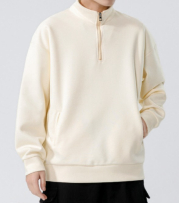 A503 Turtleneck Sweatshirt for Men Autumn and Winter Thickened Loose Trendy Solid