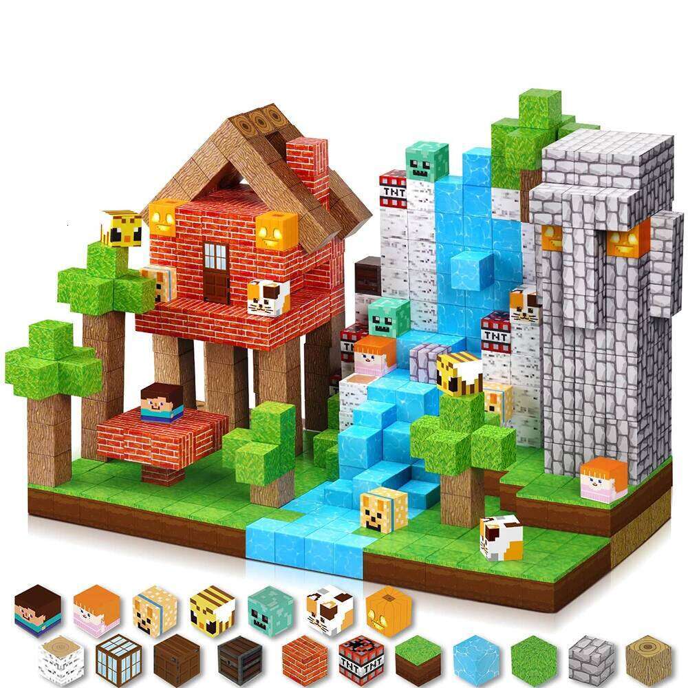 Magnetic Building Blocks Magnet Cube Set For Kid Diy Model Children Stem Best Montessori Sensory Toy H260121-image-1092665821