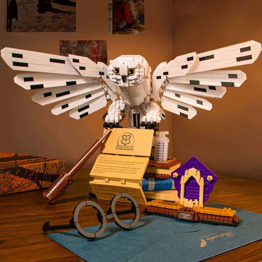 2026 New Owl Doctor Magic Book and Lights Building Blocks Bricks Animal Bird Models Boys Assembly Toys Kid Christmas Gifts H260121-image-1092667277