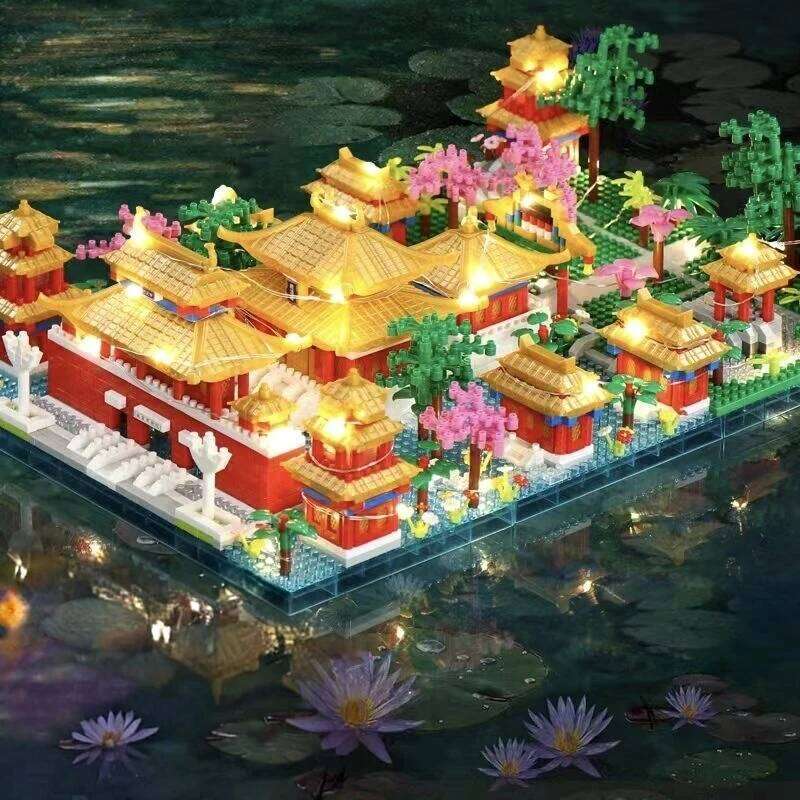 1466 Pieces Forbidden City Garden Blocks Set - Abs Building Toys, Chinese Architectural Models, Historical Landmarks and H260121-image-1092665512