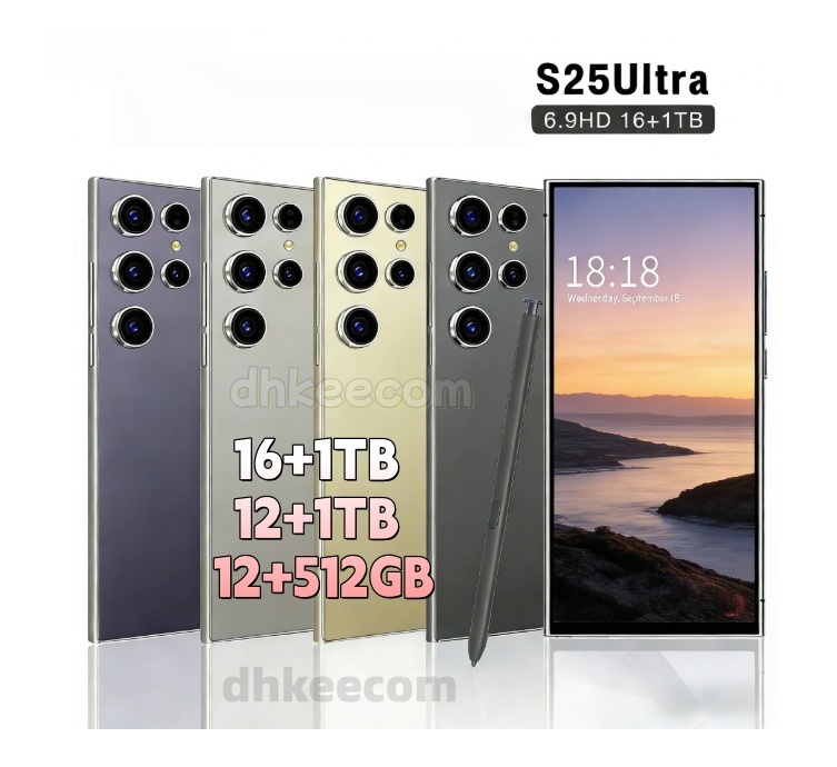 6.9inch 5G S25 ultra Cell Phones Unlock Full Touch Screen S24 Mobile Phone s25 Smartphone Camera HD Display Face ID 1TB Android 15 Dual sim telep-image-1105263856