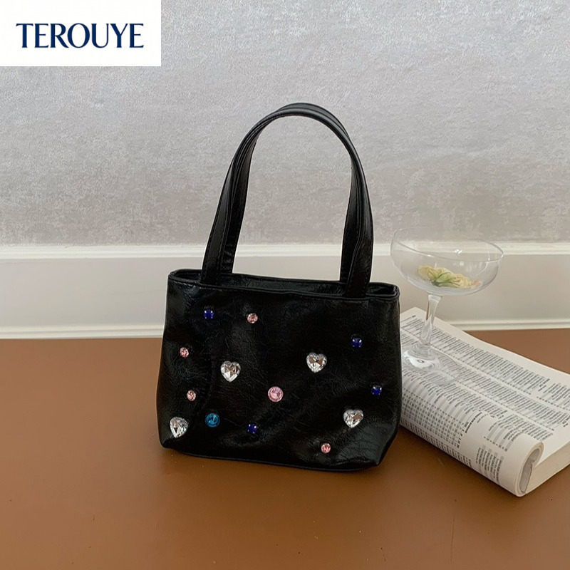 TEROUYE Women's Autumn Handheld Rhinestone Crossbody Bag - Spicy Girl Niche Style Fashion Accessory