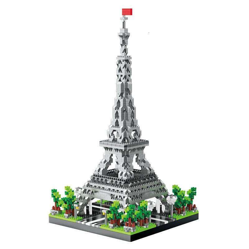 2 Size Choice Paris Eiffel Tower Micro Mini Building Blocks Toy Frances Pride Collectible Decoration and Gift-Worthy H260121-image-1092666911