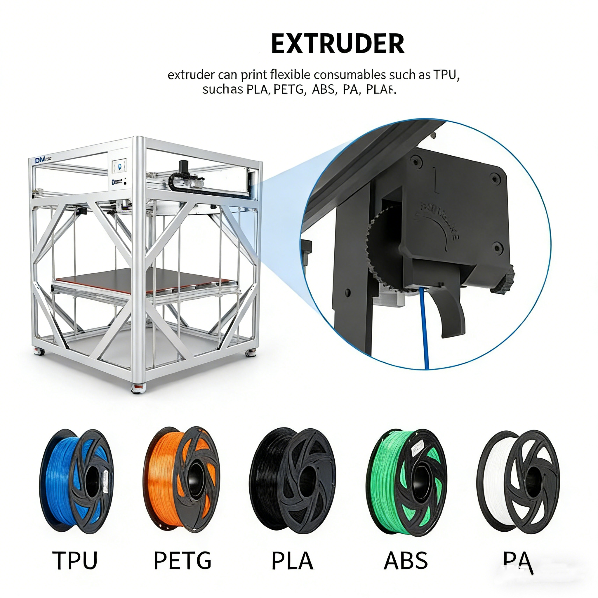 3D Printer With Upgraded CNC Sherpa Mini Dragon Hotend High Performance Speed and Precision 3D Printer-image-1092600779