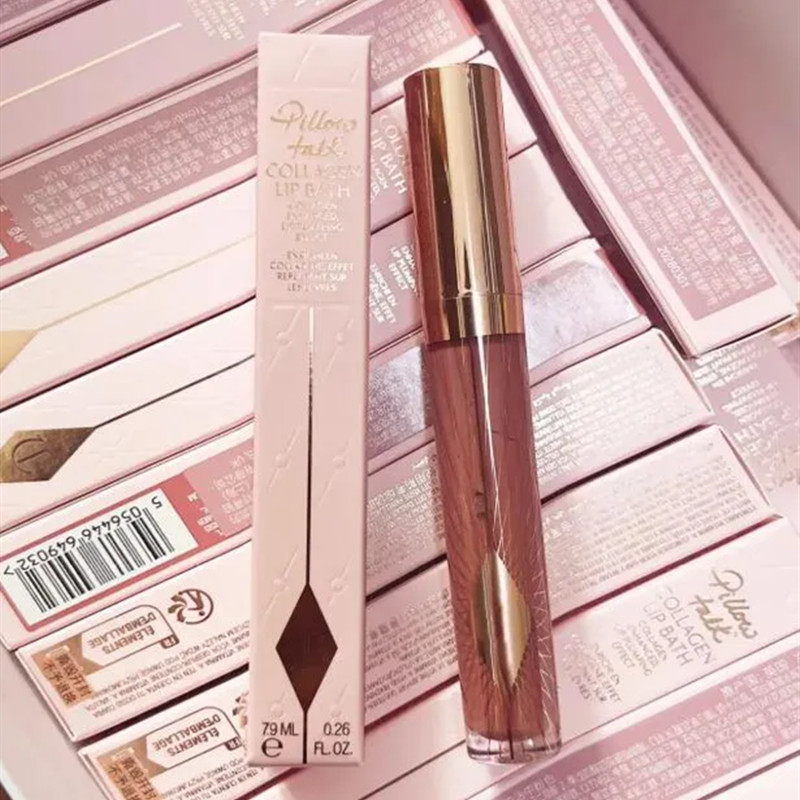 2026 Lip Gloss Collagen 4 Colors Lip Bath 7.9ml Enhanced Lip Plumping Effect PILLOWTALK MEDIUM WALK OF NO SHAME ROSY GLOW Liquid Lipstick Lips Ma-image-1092643330