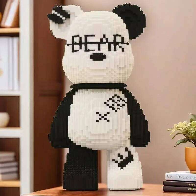 8653 Pieces of Fashionable Bear DIY Model Building Blocks, Designed for Young and Adults, H260121-image-1092665342