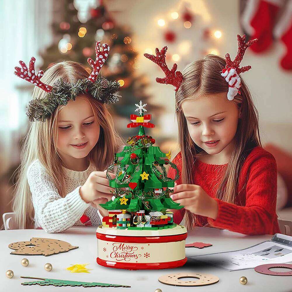 Merry Toy Tree Music Box Building Clamping Blocks Bricks Toys Decorations for Diy Christmas Gift H260121-image-1092666097