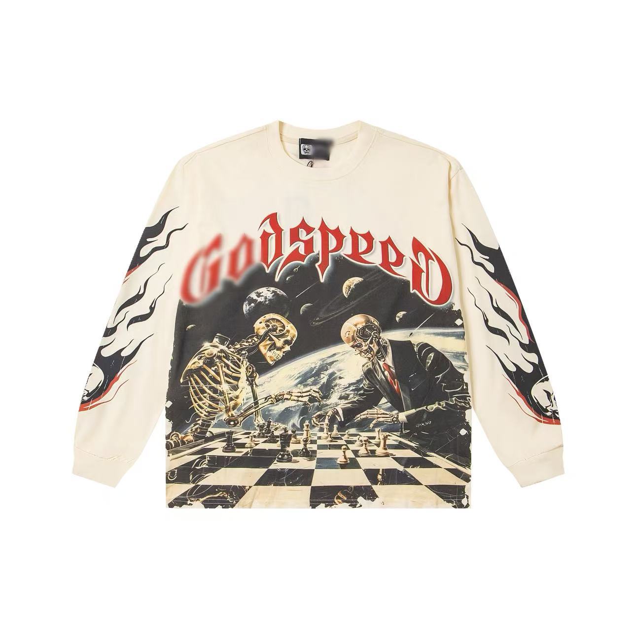 Goddpeed Hoodie Crew Neck Sweatshirt Unisex Men Women Designer Long Sleeve Shirt Top Y2k Hoodie Graphic Tee Vintage Hip Hop Streetwear Godspeeditys