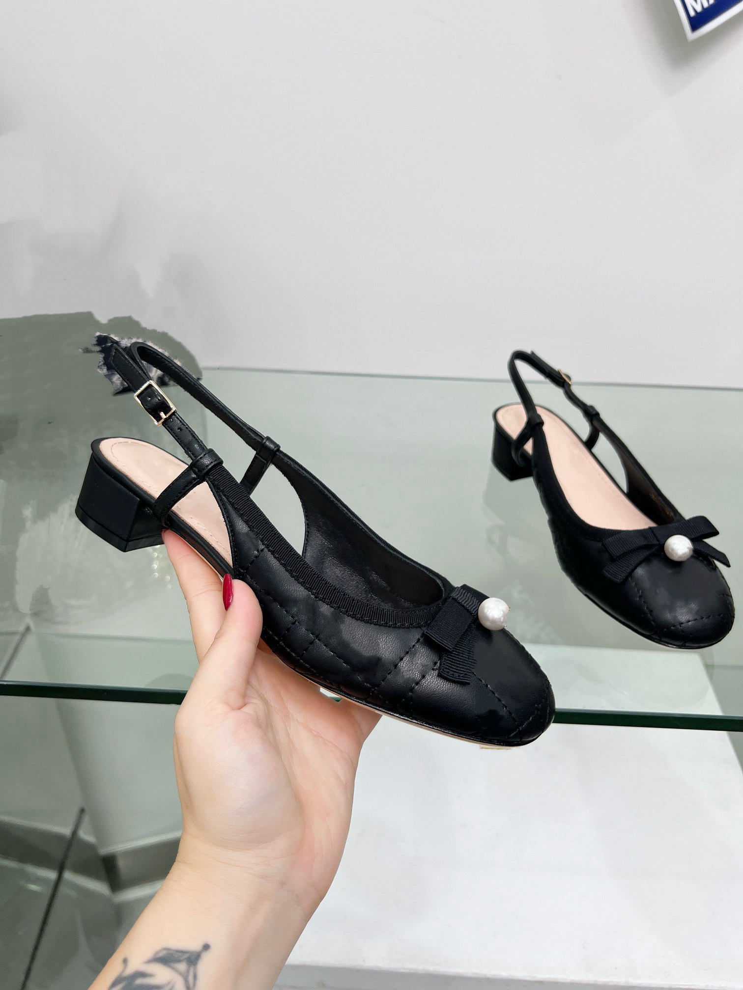 Qualité supérieure ss478 2026 Collection Haute Couture printemps/été nouvelles sandales de ballet de style ballet avec talons épais et nœuds
