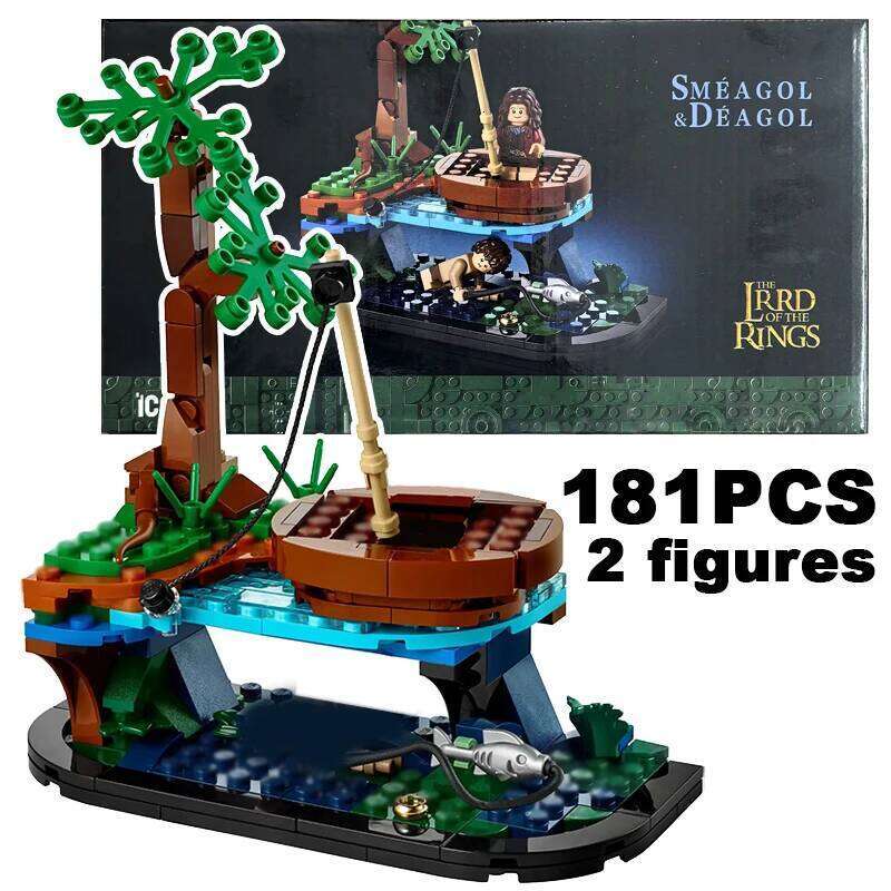 Creative Smeagol And Deagol Building Blocks Movie Scene Assembly Bricks Desktop Decoration Toys Christmas Gift For Kid Boy Adult H260121-image-1092666222