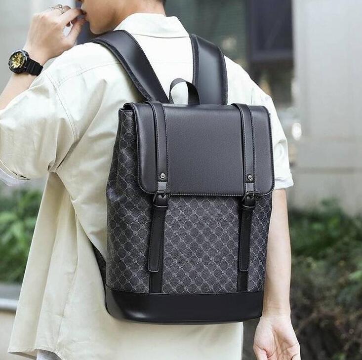Designer women fashion Men travel classic printed pu leather match shoulder strap clamshell school bag luxry backpack rucksack designer shoulder u2
