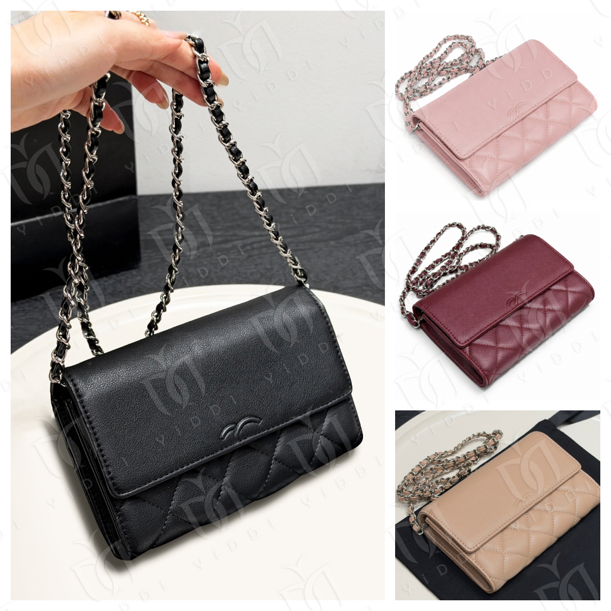 Designer woc bag Mini Chain purse Cellphone bag Elegant and stylish Women's shoulder bag Chain crossbody bag Envelope bags Women Luxury clutch