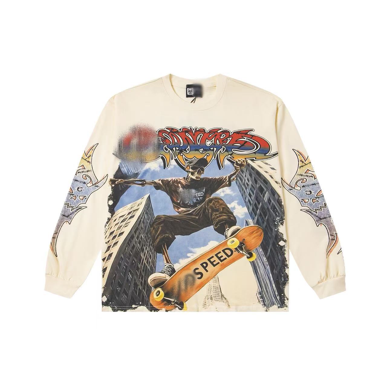 Goddpeed Hoodie Crew Neck Sweatshirt Unisex Men Women Designer Long Sleeve Shirt Top Y2k Hoodie Graphic Tee Vintage Hip Hop Streetwear Godspeeditys
