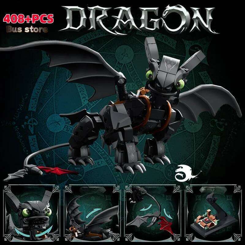408pcs Dragon Master Set Building Blocks Bricks Collection Model Educational Toys Christmas Gifts H260121-image-1092667119
