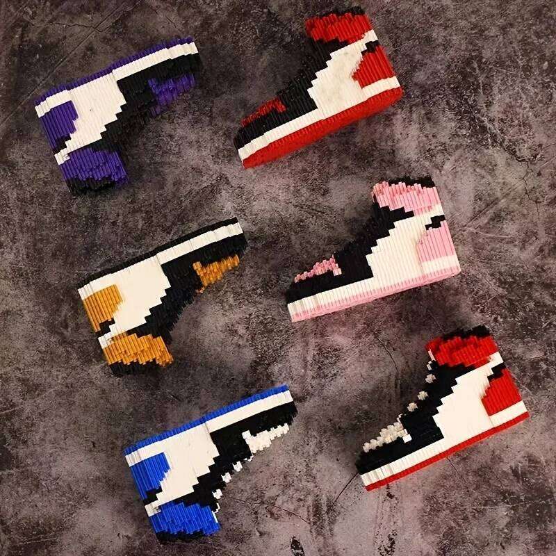 Mini Basketball Shoes Building Block Sneakers Model Bricks DIY Assembly Toys For Boys Kids Backpack Bag Pendant Gifts H260121-image-1092666825