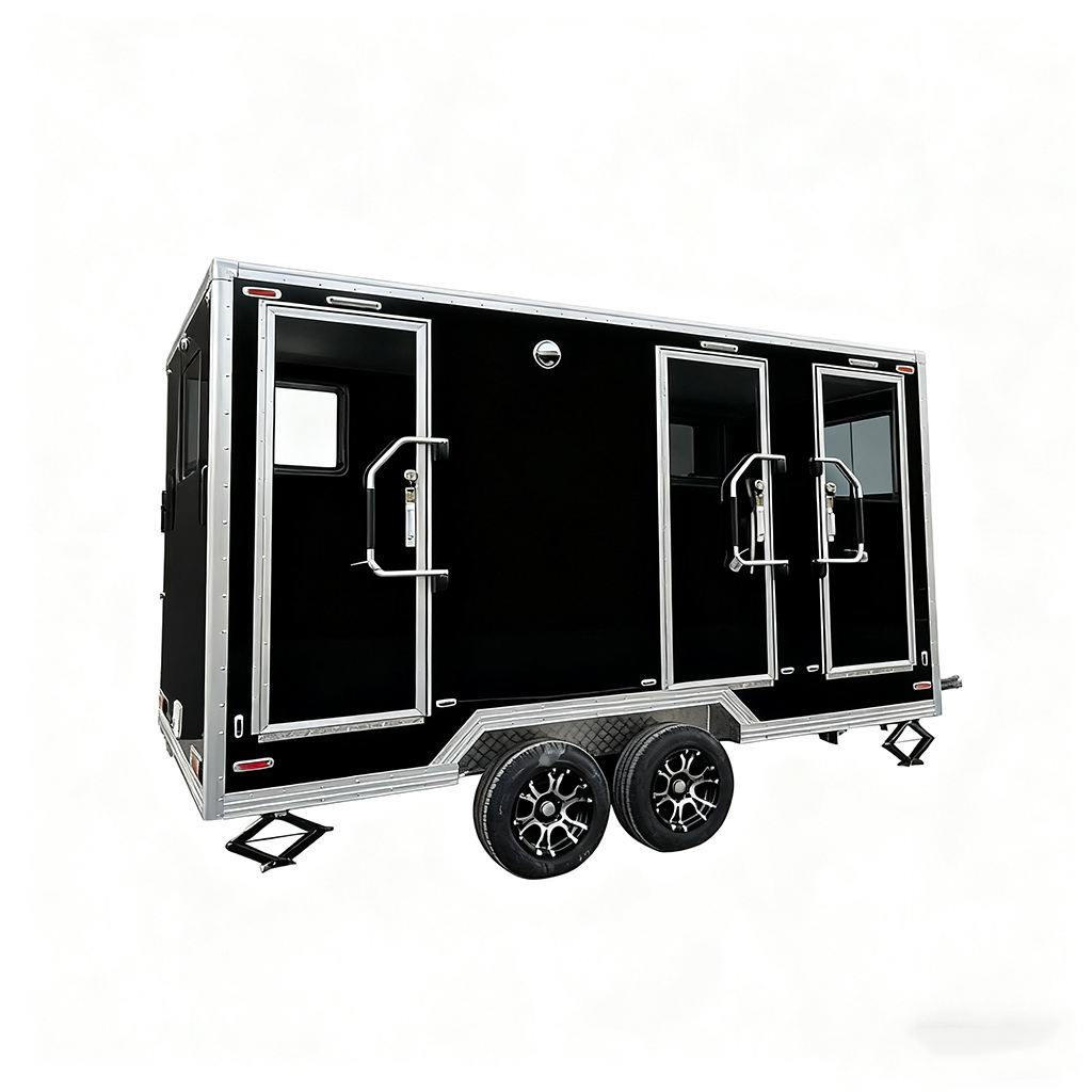 Portable Mobile Restroom Toilet Trailer with WC Shower Convenient and Elegant Mobile Toilets-image-1092991672