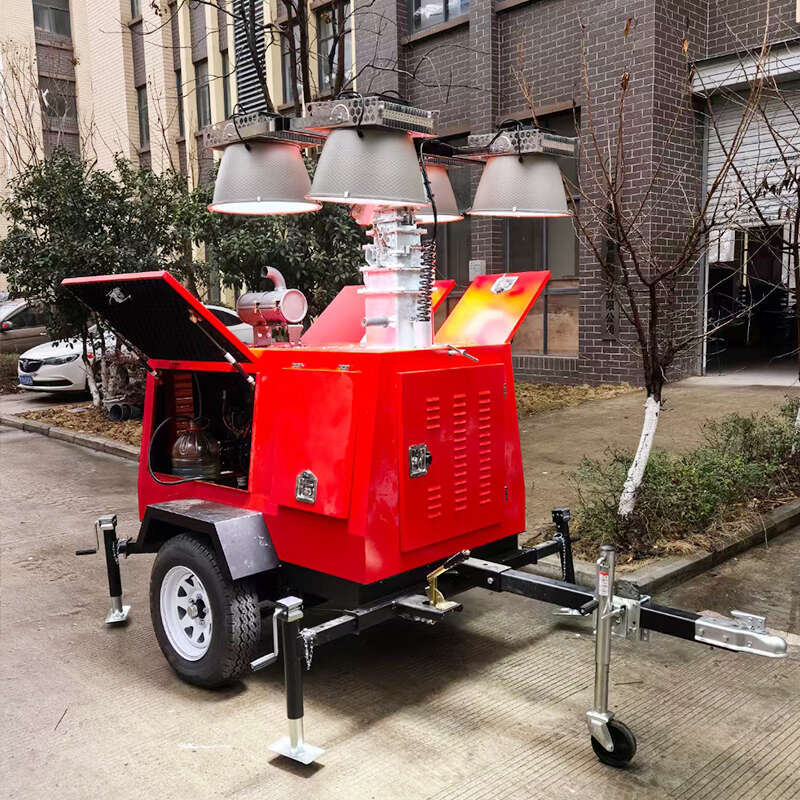 Energy Saving LED Mobile Lighting Tower with 360 Degree Rotation and 7M Manual Lifting Mast for Outdoor Event and Emergency Rescue Teams-image-1092783593