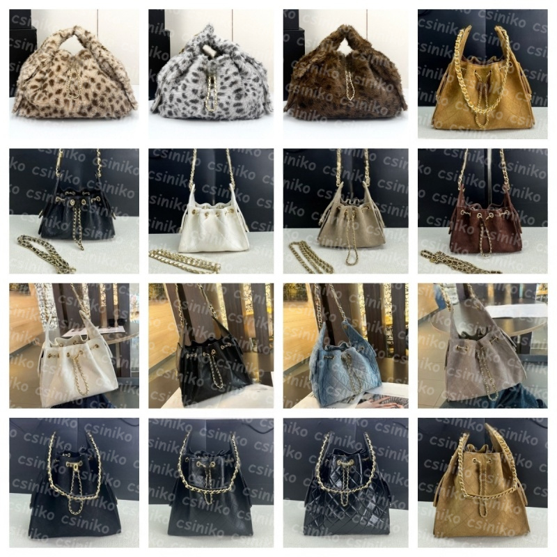 (Bag Color as Pics Show,not decription) Designer Hobo Bag The Tote Bags Large Capacity Shopping Bag Shoulder Handbags with Chain 31227 34595-image-914583457