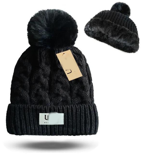 2026 Australian Designer Women Winter Stretchy Comfortable acrylic Knit Pom Hat Thermal for Outdoor Warmth