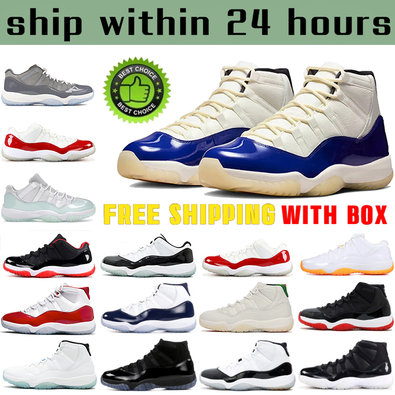 Avec boîte 11 chaussures de basket-ball 11S pour hommes femmes Gammas Royal Legend Blue Cherries Bred cool gris baskets décontractées hommes femm
