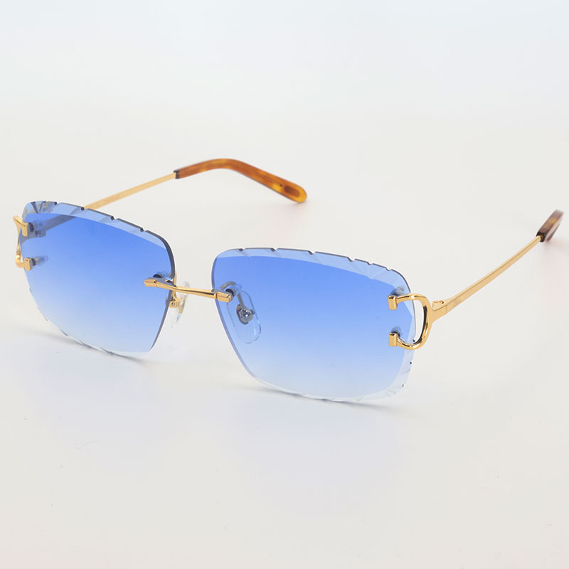 Lunettes sans monture Diamond Cut Unisexe Modernes Polyvalentes Confort UV Protection, verres découpés pour hommes et femmes