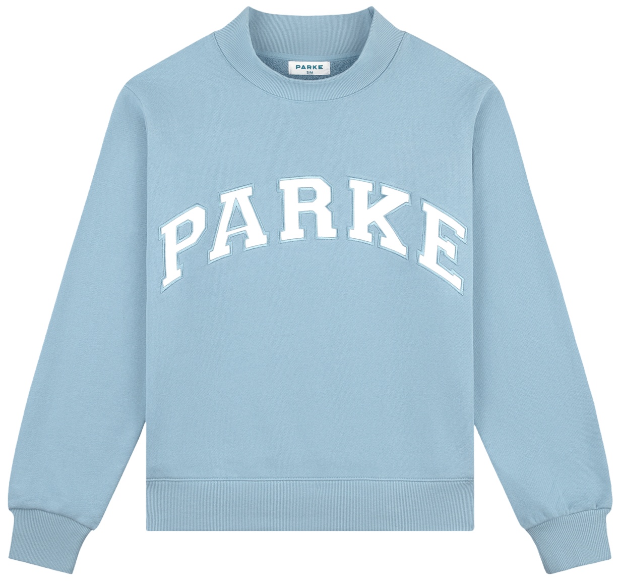 26ss Parke Mockneck Embroidery Sweatshirts Blue Women Designer 100% Cotton Jumers Comfy PARKE Fashion Hoodies