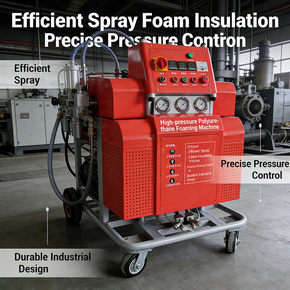 Polyurethane Spray Machine for Roof Insulation High Pressure Foam Sprayer with Heated Hose for Residential and Commercial Building Projects-image-1092897969
