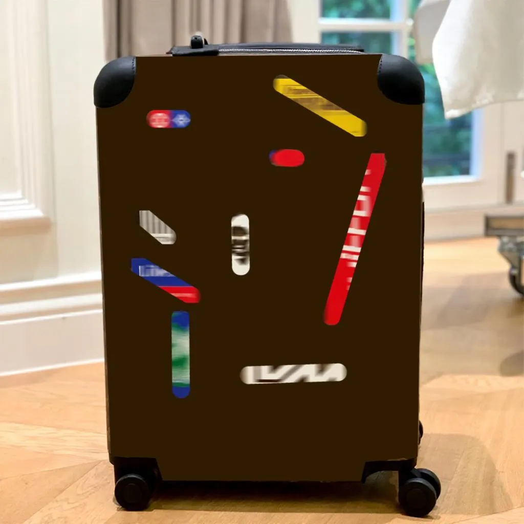 NEW Designer Flower Suitcase Travel Luggage Boarding Box Spacious Capacity Sturdy Trolley Box Lightweight Pockets Classic Letters Suitcases-image-1099915085