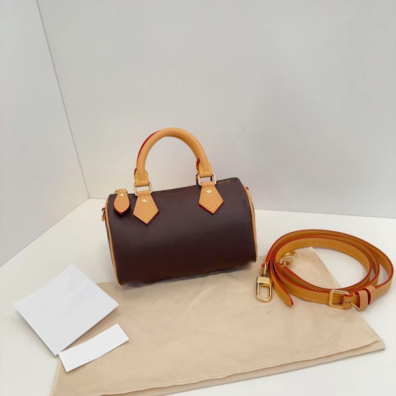 Luxury Designer nano speddy Bag female leather Shoulder bags clutch pochette handbag classic Mini High Quality Purses Women tote crossbody Bags wall