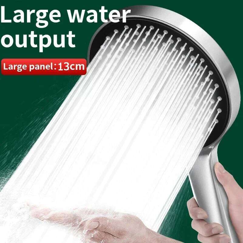13CM Big Head 3 Modes Adjustable Quality High Pressure Water Saving Flow Shower Faucet Nozzle Bathroom Accessories 26Y0123 M260320-image-1096056521