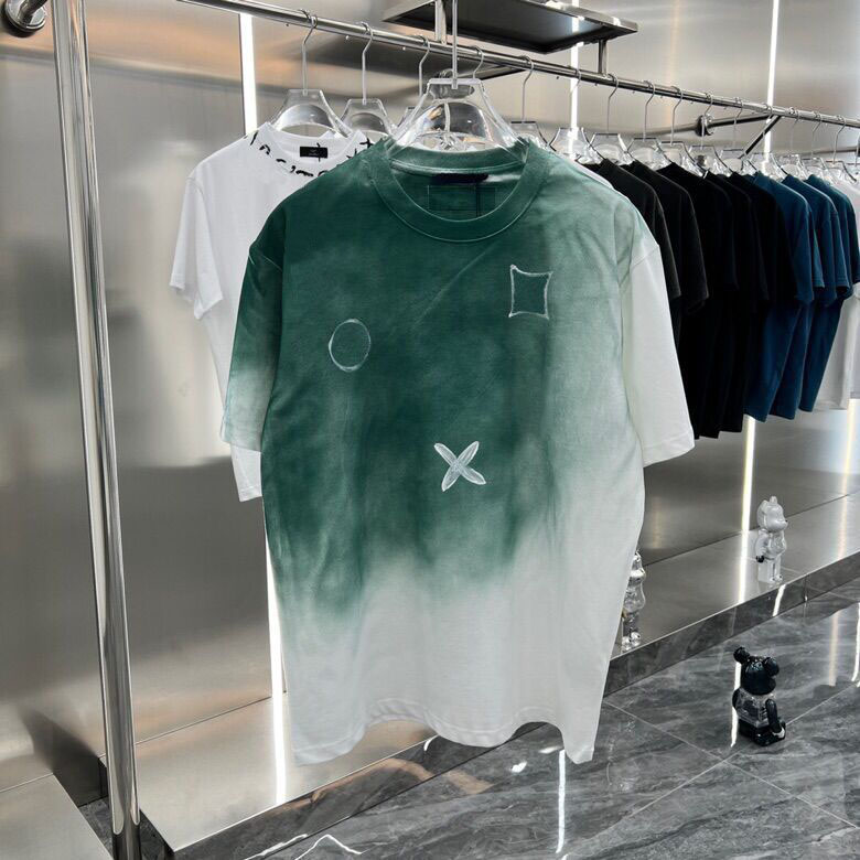 Man high street Tshirt cotton short-sleeved fashion women short T-shirt couple models men and women cotton crewneck printed short sleeve-image-850322211