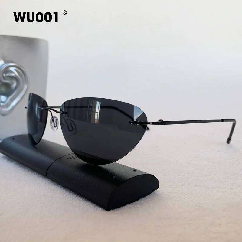 The Matrix Neo Style Polarized Sunglasses Ultralight Rimless Photochromic Driving Glasses Steampunk Y2k Oculos De Sol Uv400 XJ260124