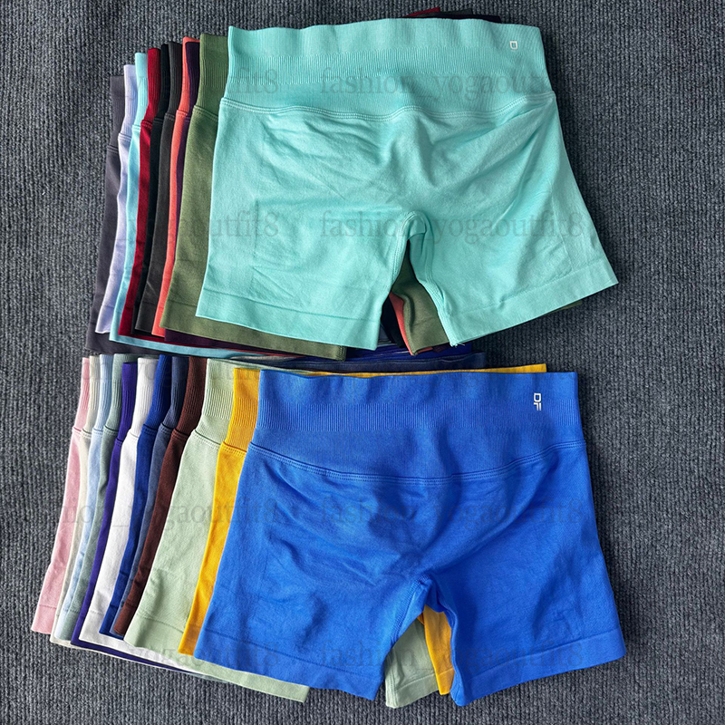 Dfynely Yoga Shorts High Waist Leggings Designer Gym Clothing Women Workout Sportwear Butt-lifting Tights Fitness Short Pants Running Sports Clot-image-1092971126