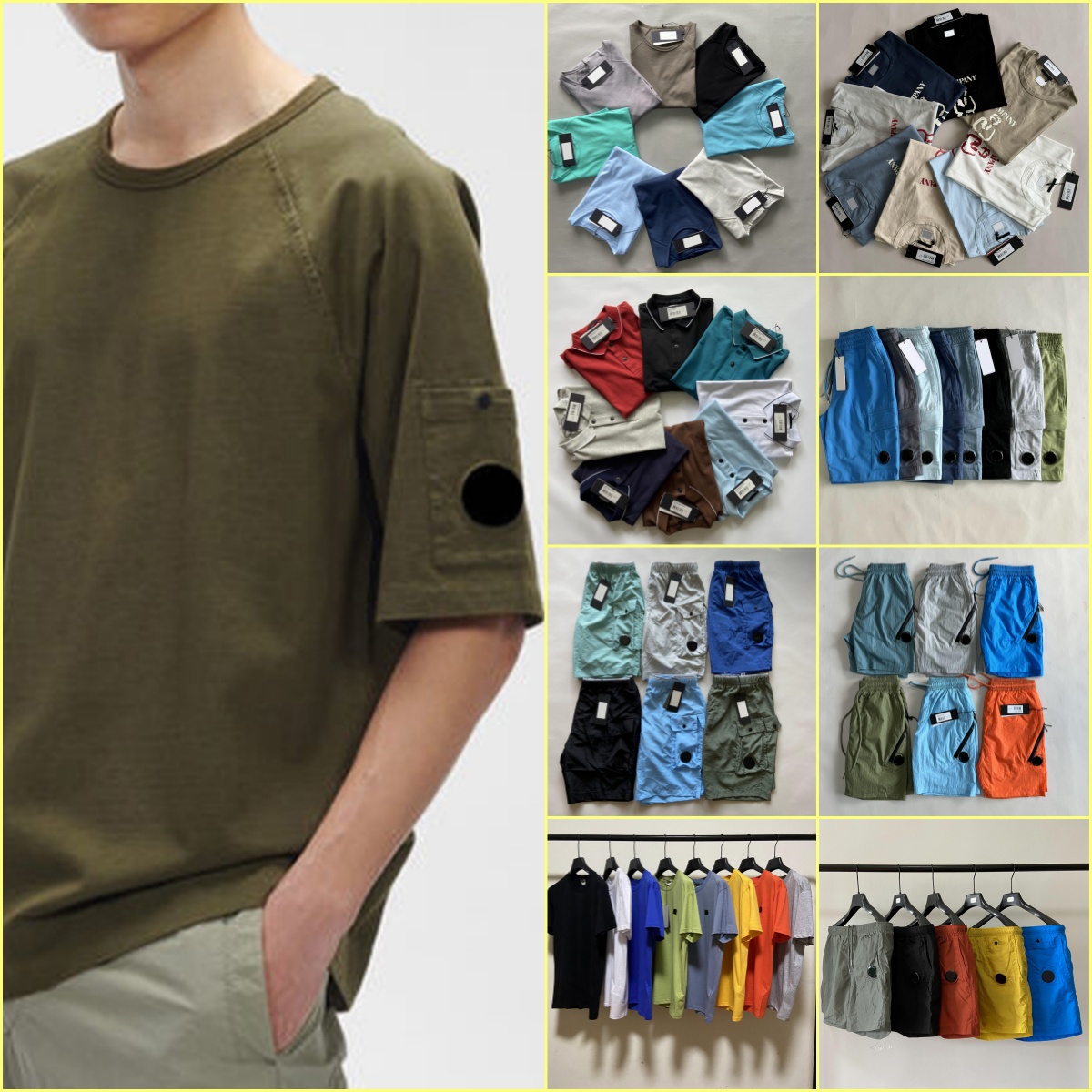 High quality Designer single lens pocket short casual dyed beach shorts swimming shorts outdoor jogging casual quick drying short company t shirt-image-855867934