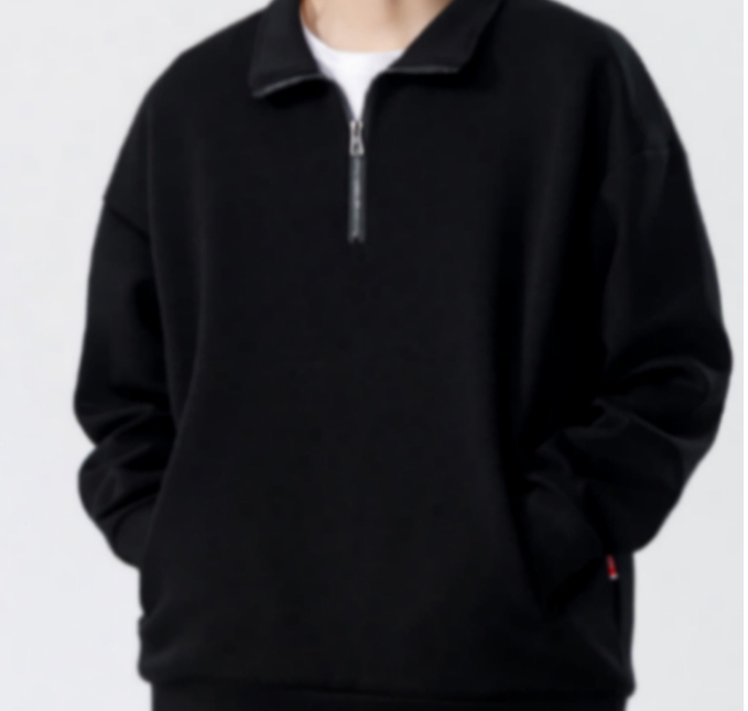 A646 Sweat-shirt à col rond pour hommes, Style printemps et automne, ample, couleur unie