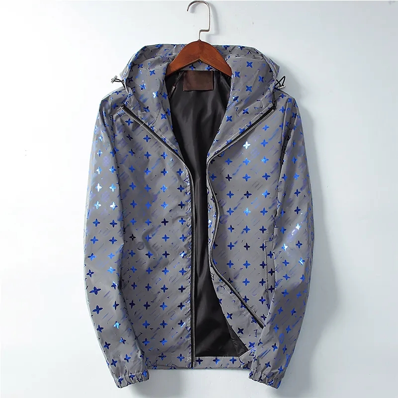 Designer Mens Jacket Spring Autumn Coat Fashion Hooded Jackets Sports Windbreaker Casual Zipper Coats Man Outerwear Clothing jacket M-3XL