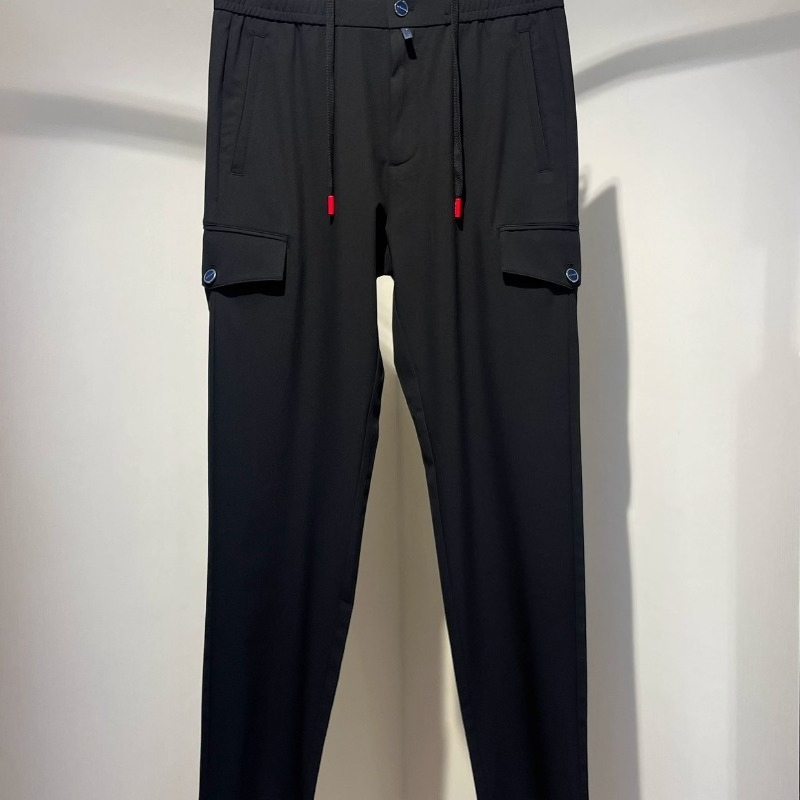 Luxury Designer Mens Pants Winter Kiton Black Khaki Business and Leisure Straight Overalls Trousers K1289