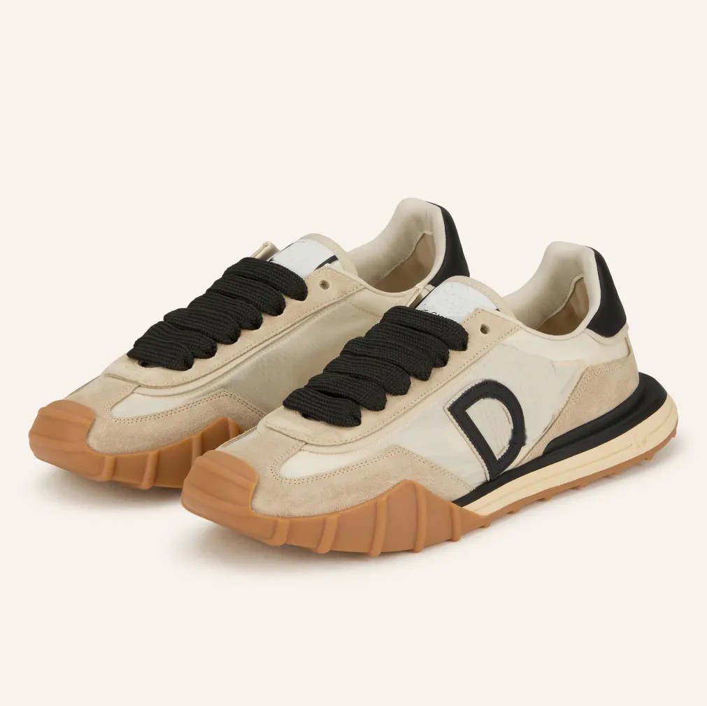 Top Luxury Men's Athletic Fabric Sneakers Shoes Napa Leather Black Blue Man Party Wedding Dress Platform Skateboard Walking