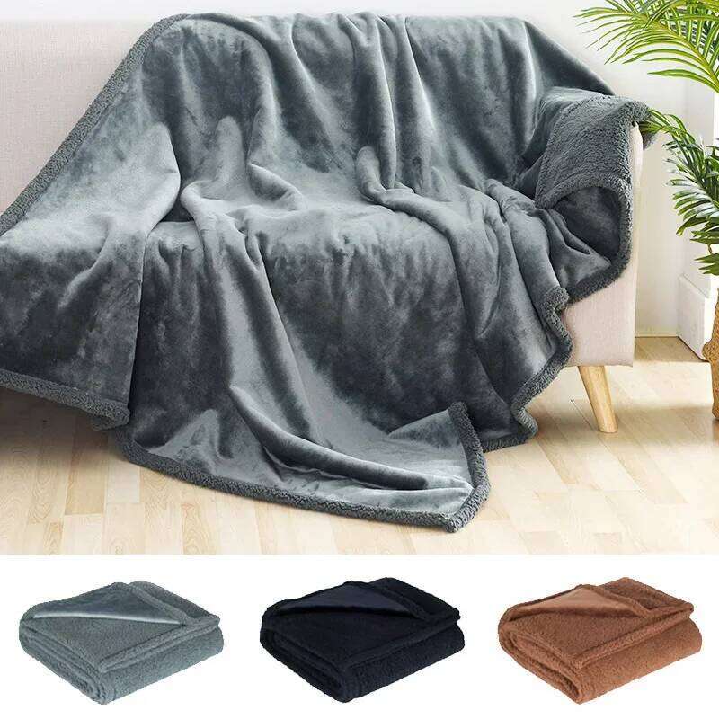 Luxury Shaggy Blankets Winter Warm Cosy Home Romantic Couple Waterproof Blanket-thickened Large Size Blanket Microfibre-blanket H260124-image-1093094221