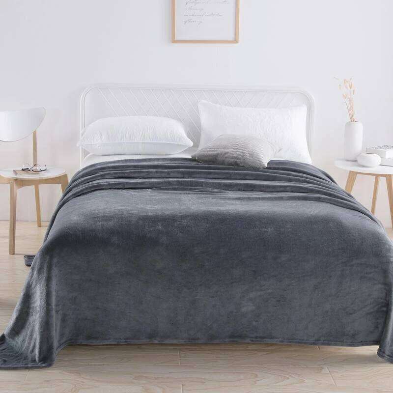 Flannel Spring Autumn Extra Soft Comfortable Nap Shawl Blankets Solid Warm Multi-functional Skin Friendly Throw Blanket H260124-image-1093094678