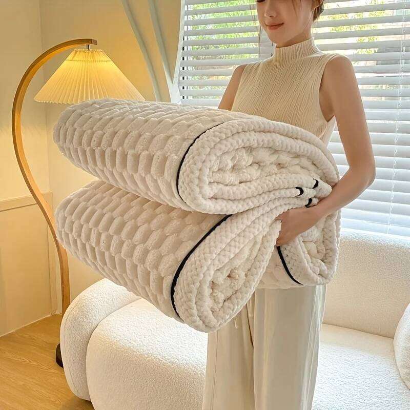 Blanket Bed - Cozy Warm Fuzzy Blankets Women, Plush Large Fleece Throws for Girls H260124-image-1093093832