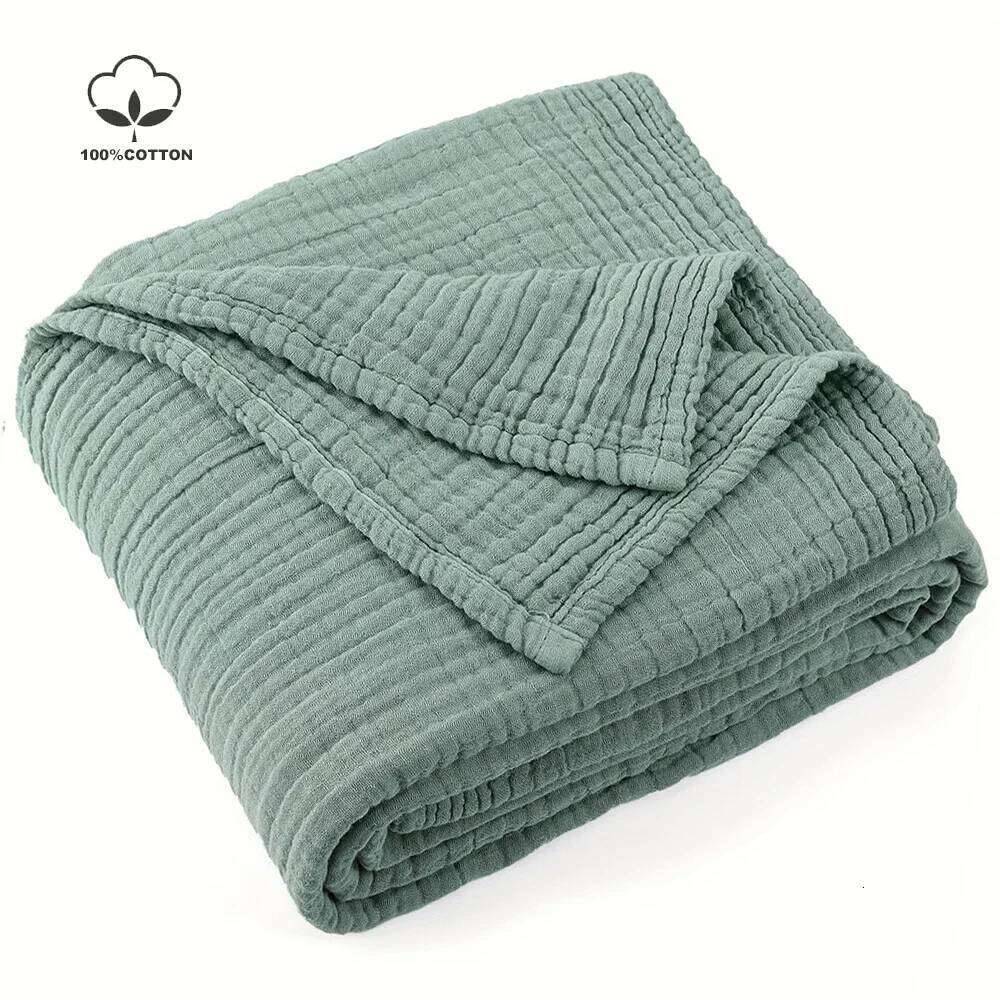Battilo 100% Cotton Muslin Throw Blanket Sofa 6 Layer Breathable Lightweight Boho Throws for Couch Bed Large Summer Blankets H260124-image-1093094404