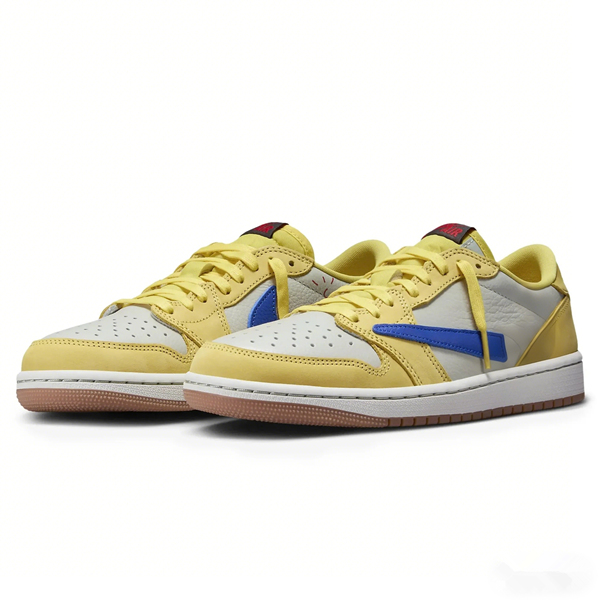 Top Quality Basketball Shoes 1s Low OG Canary Suede Yellow Releases Original Box Free Shipping!