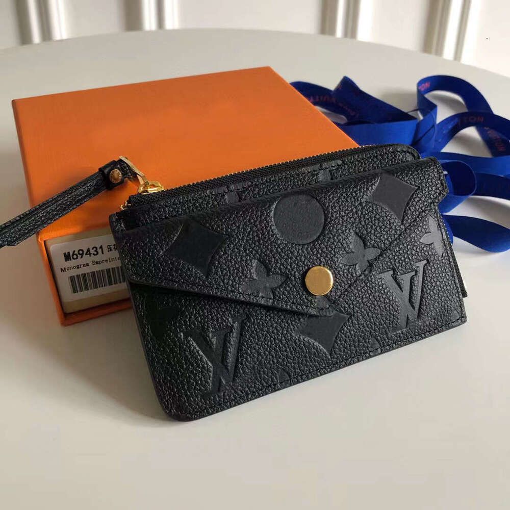 Shopping 5A WALLET CARD RECTO VERSO Designer leather Fashion Artistic Womens Mini Zippy Organizer Wallet Coin Purse bag Belt Adorably Charm Key Pouc