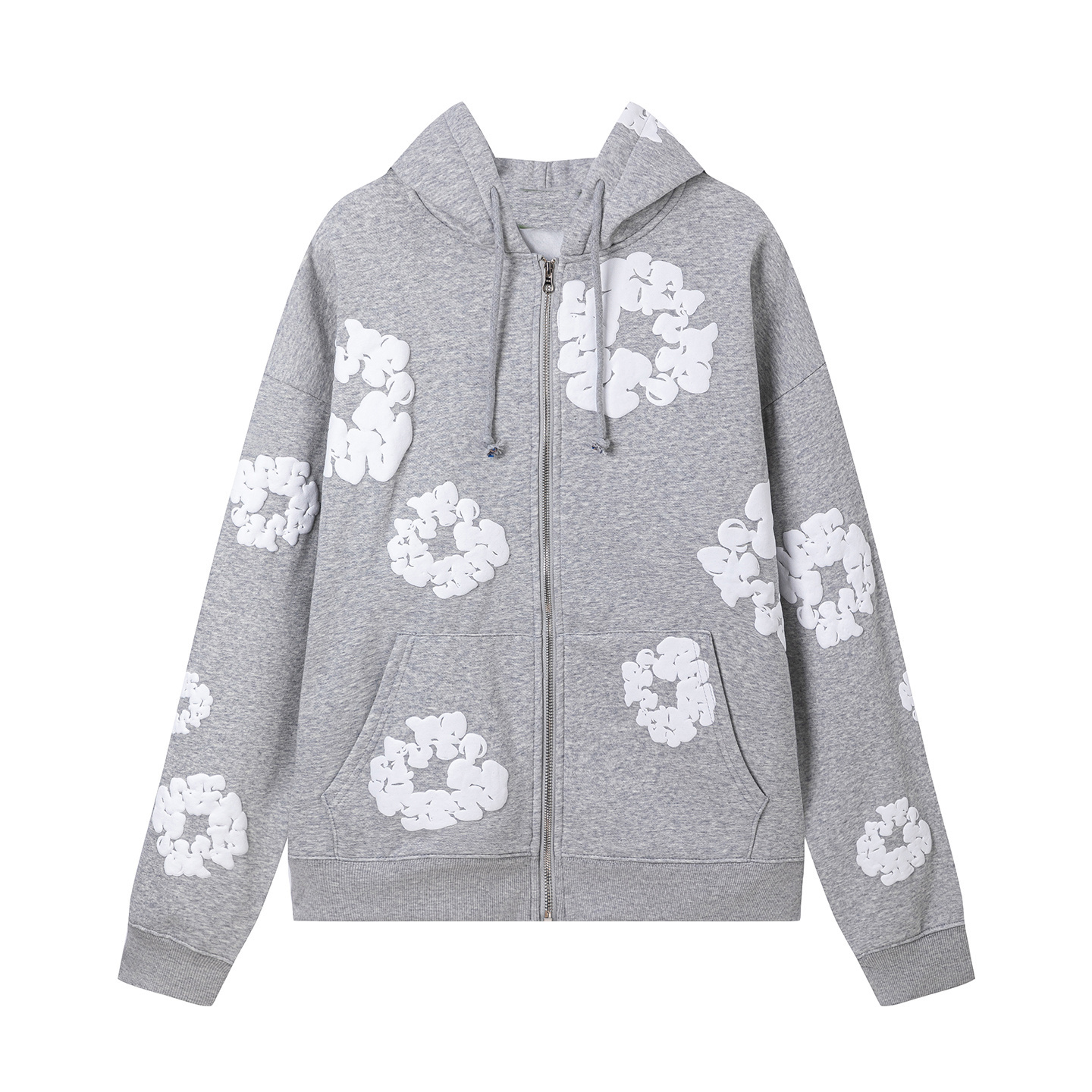 yeah Tears Style Kapok Washed Straight varsity Kapok Tidal Print Hoodie Sweater pants Size
