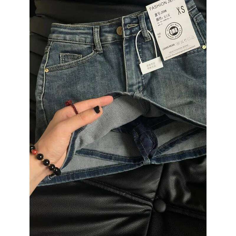 2025 Women's Blue A-line Denim Y2k Jean Shorts Skirts Harajuku 90s Vintage Mini Cowboy Skirt 2000s Fashion Clothes Summer C260126-image-1093224233