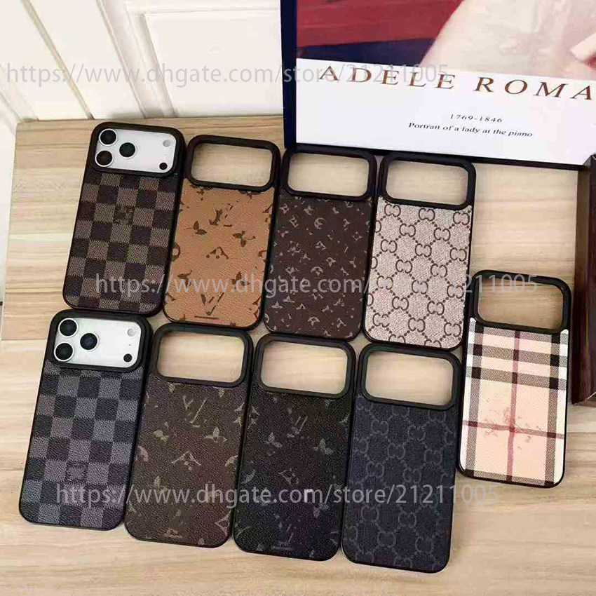 1V Phone Case For Iphone 17 16 15 14 13 Pro 12 11 Max Plus 16Pro Classic Print Pattern Phone Case Simple Designer Style 17Pro Cover 15Promax 14Pr