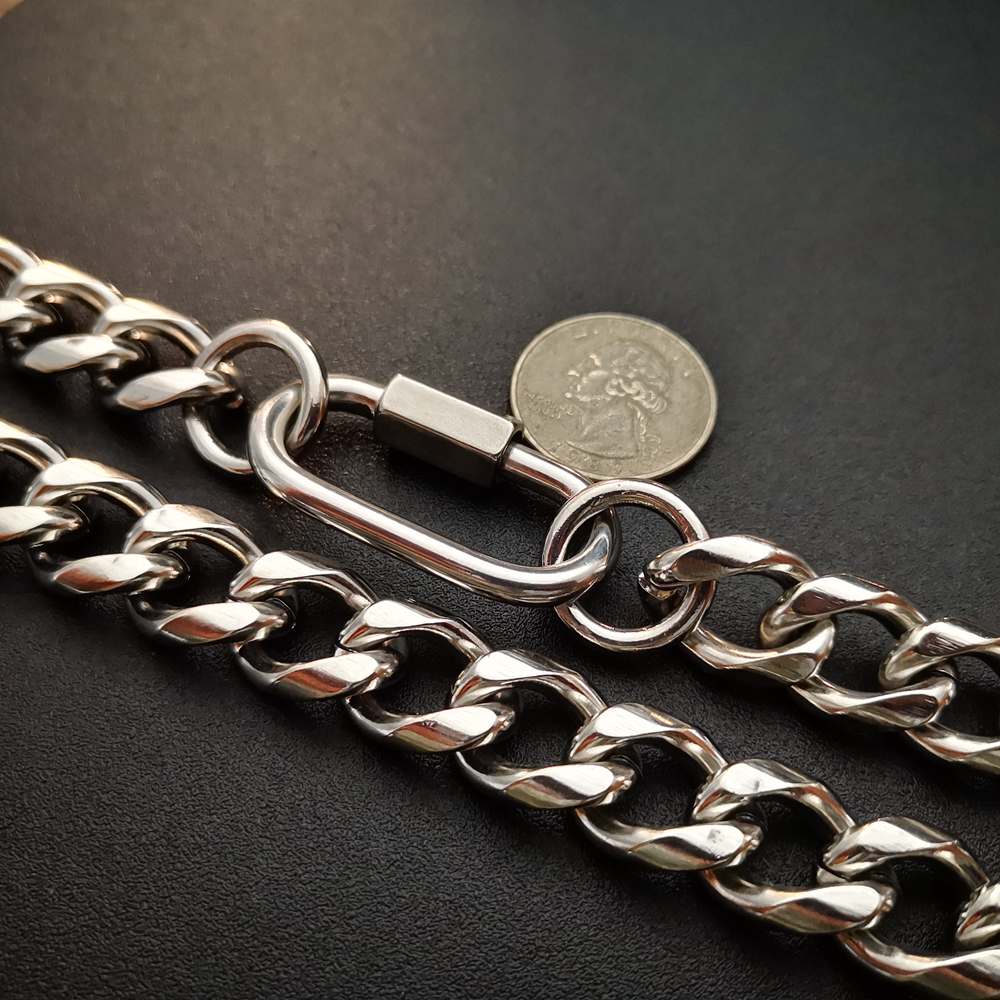 Chunky 15mm 9-32'' Miami Cuban Chain Choker Collar Stainless Steel Necklace Jewelry Heavy Mens Gifts