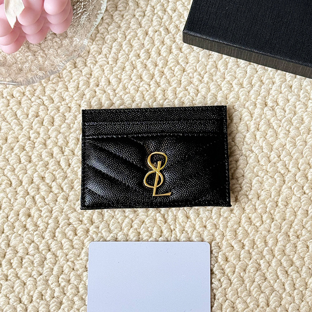 Designer Card Holders Lightweight Passport Clip Luxury Coin Purses Womens Leather Wallet Solid Color Letter Credit Card Daily Outfit Square Shape